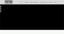 Desktop Screenshot of perform-academie.com