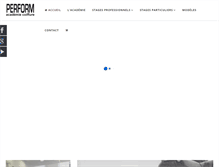 Tablet Screenshot of perform-academie.com